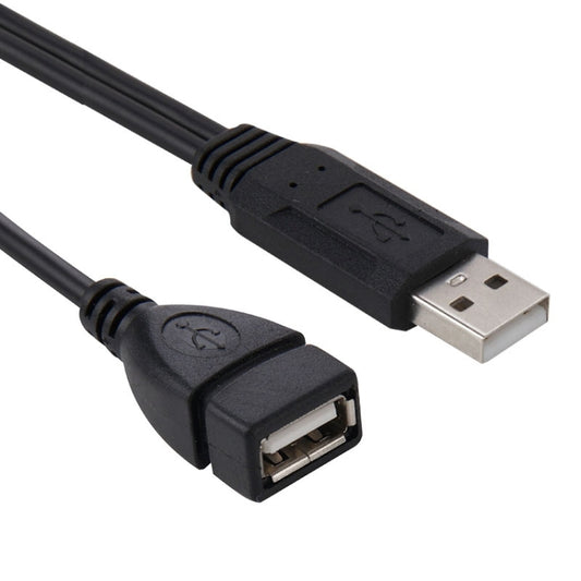 USB 2.0 Male to 2 Dual USB Female Jack Adapter Cable for Computer / Laptop, Length: About 30cm(Black) by buy2fix