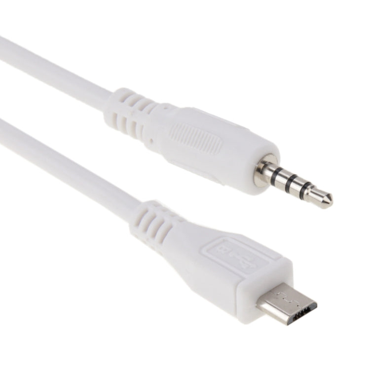 3.5mm Male to Micro USB Male Audio AUX Cable, Length: about 50cm by buy2fix