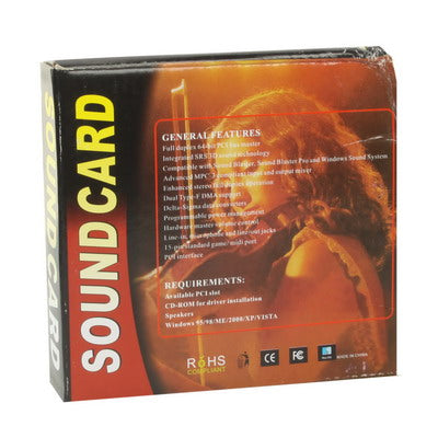 Crystal 4 Channel PCI Sound Card(Red) by buy2fix