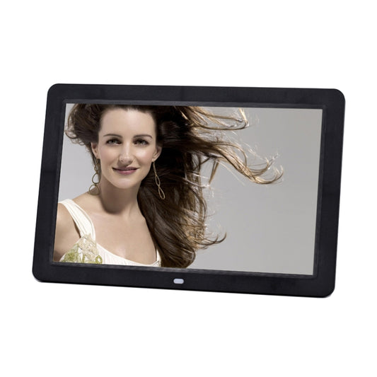12.0 Inch LED Display Multi-media Digital Photo Frame with Holder / Music & Movie Player / Remote Control Function, Support USB / SD, Built in Stereo Speaker(Black) by buy2fix
