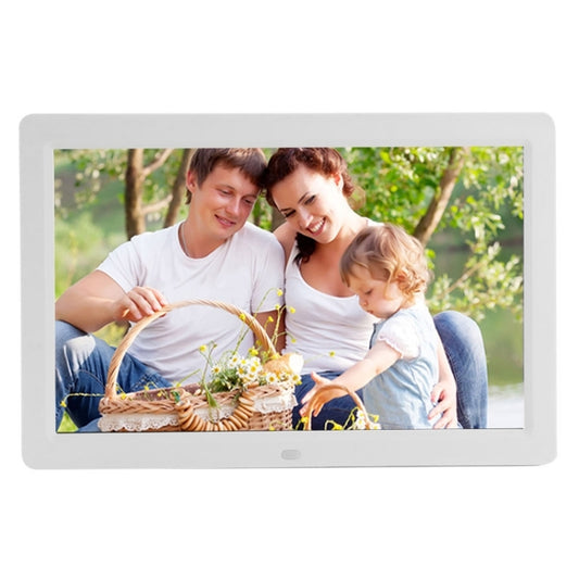 12 inch LED Display Multi-media Digital Photo Frame with Holder & Music & Movie Player, Support USB / SD / Micro SD / MMC / MS / XD Card Input(White) by buy2fix