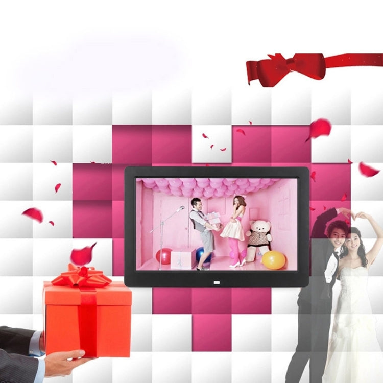 10.1 inch HD Wide Screen Digital Photo Frame with Holder & Remote Control, Allwinner E200, Alarm Clock / MP3 / MP4 / Movie Player(White) by buy2fix