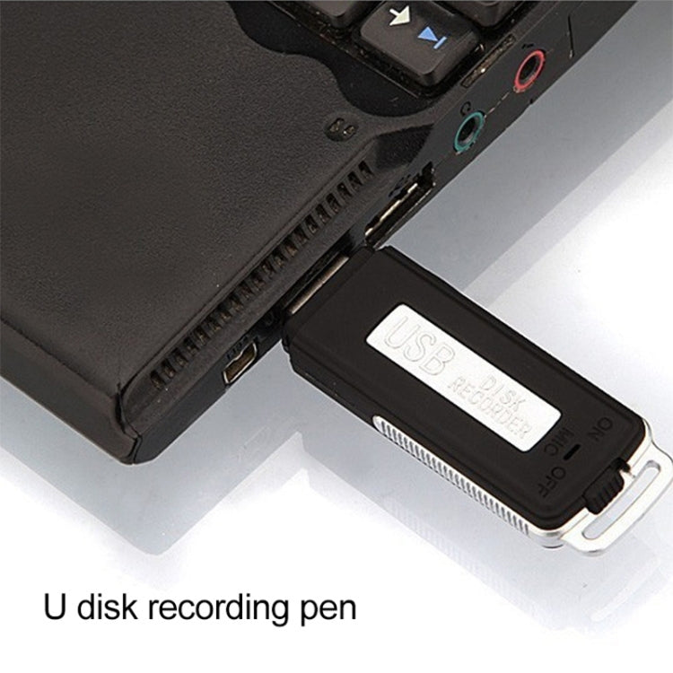 USB Voice Recorder + 8GB USB Flash Disk(Black) by buy2fix