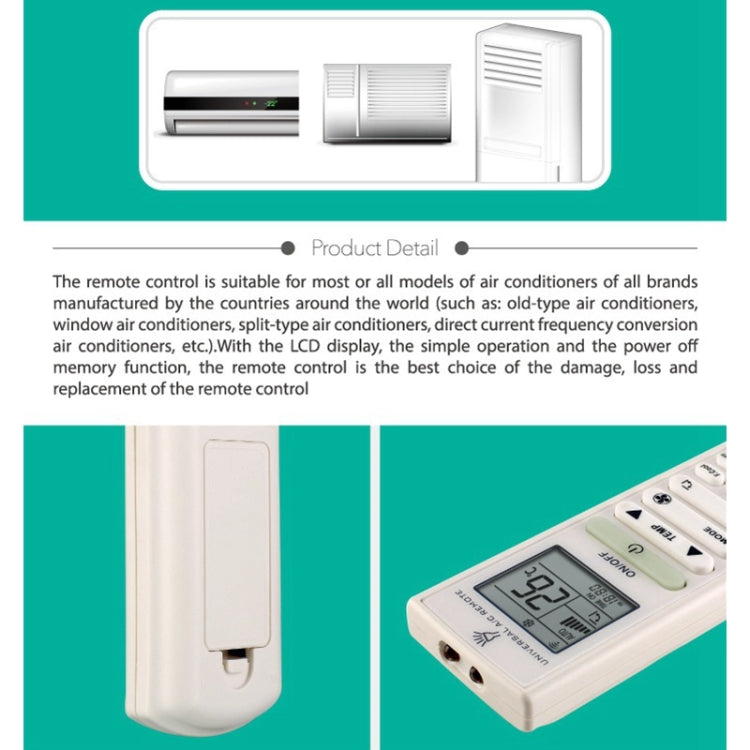 Chunghop Universal A/C Remote Control (K-9099E) by CHUNGHOP