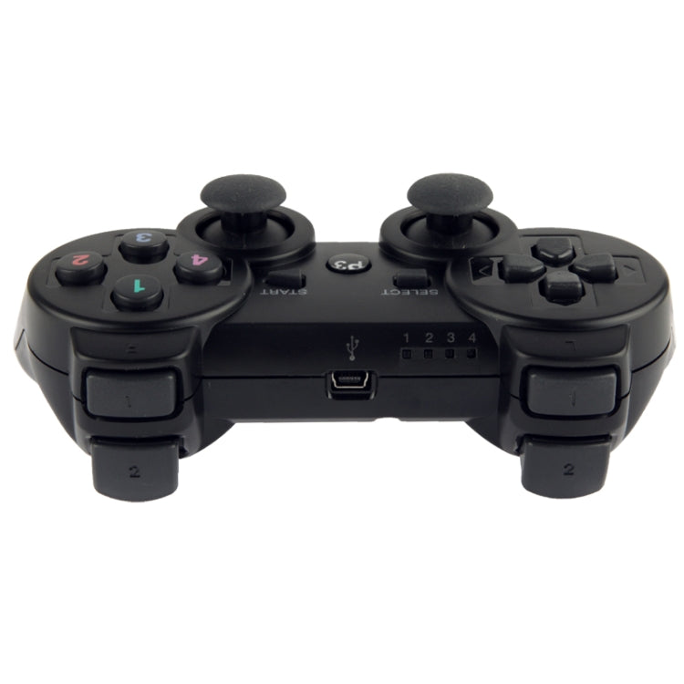 Double Shock III Wireless Controller, Manette Sans Fil Double Shock III for Sony PS3, Has Vibration Action(with logo)(Black) by buy2fix