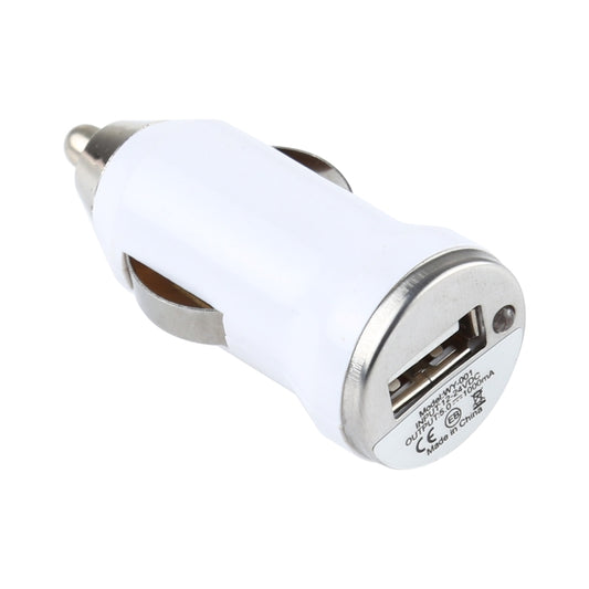 DC 5V / 1A USB Car Charger for Galaxy SIV / i9500 / SIII / i9300 / i8190 / S7562 / i8750 / i9220 / N7000 / i9100 / i9082 / BlackBerry Z10 / HTC X920e / Nokia / Other Mobile Phones(White) by buy2fix