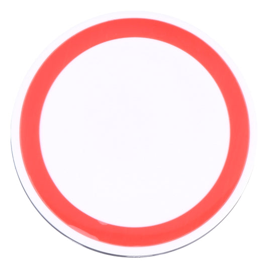 Universal QI Standard Round Wireless Charging Pad (White + Red) by buy2fix