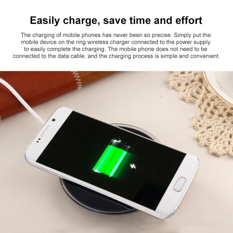 A1 Qi Standard Wireless Charging Pad(Black) by buy2fix