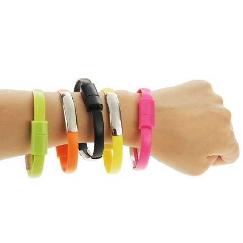 Wearable Bracelet Sync Data Charging Cable, Length: 24cm(Magenta) by buy2fix