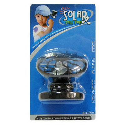 Mini Portable Clip-on Solar Power Cell Travel Cooling Cool Fan(Black) by buy2fix