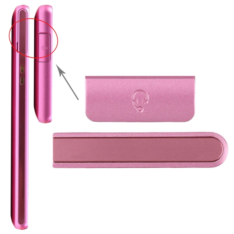 Earphone Button & Volume Button for Sony Xperia ZR / M36h(Magenta) by buy2fix