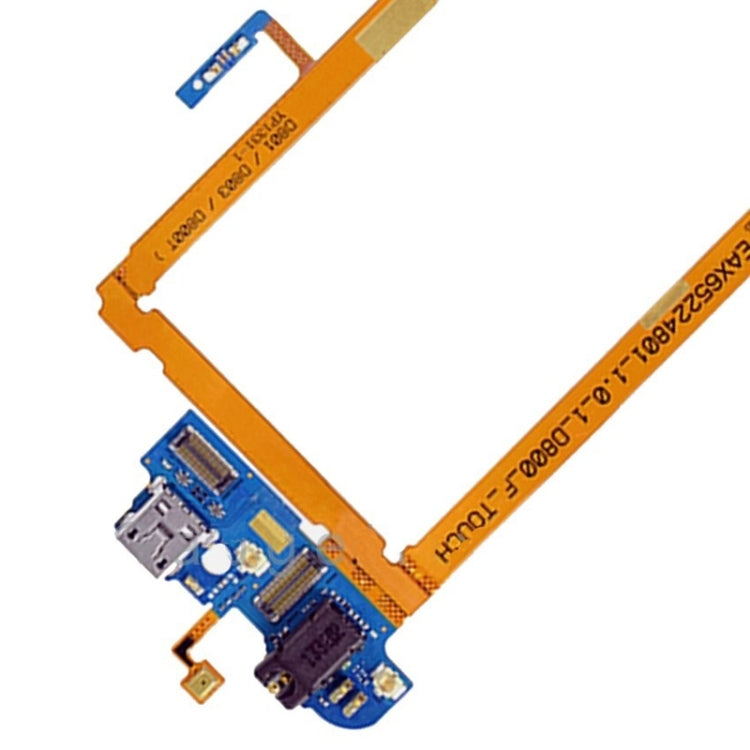 USB Charging Connector Port Flex Cable & Earphone Audio Jack Flex Cable & Microphone Flex Cable for LG G2 / D800 / D801 / D803 / D800T by buy2fix