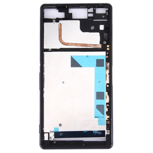 Front Housing LCD Frame Bezel Plate for Sony Xperia Z3 / L55w / D6603(Black) by buy2fix
