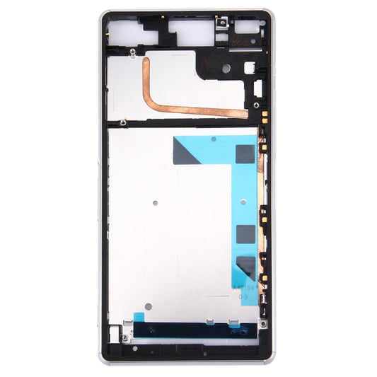 Front Housing LCD Frame Bezel Plate for Sony Xperia Z3 / L55w / D6603(White) by buy2fix