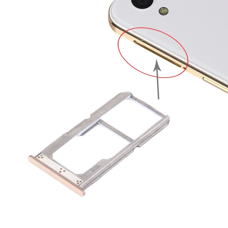 For OnePlus X SIM + SIM / SD Card Tray (Gold) by buy2fix