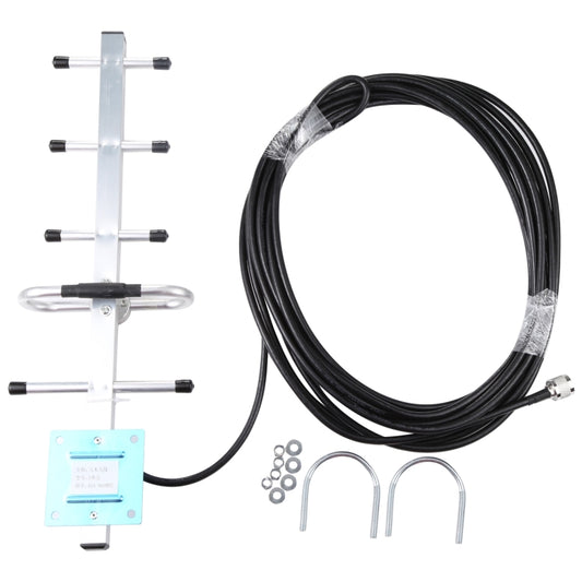 824-960MHZ GSM Yagi Antenna 12 dBi N Male Connector, Cable Length: 10m by buy2fix