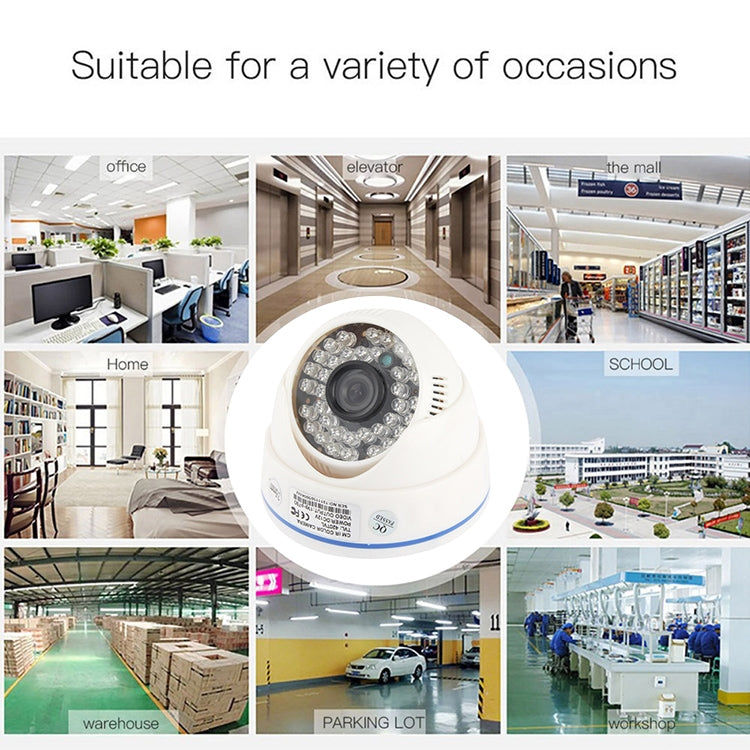 CMOS 420TVL 3.6mm Lens ABS Material Color Infrared Camera with 36 LED, IR Distance: 20m by buy2fix