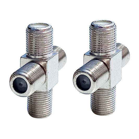 100 PCS 1 F Female to 3 F Female Jack 4 Way F Splitter TV Coax Adapter Connector by buy2fix