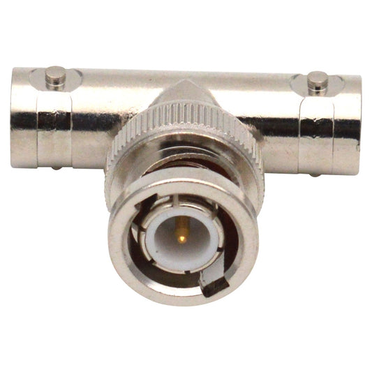 T-Type BNC Plug To 2 BNC Jack Connector by buy2fix