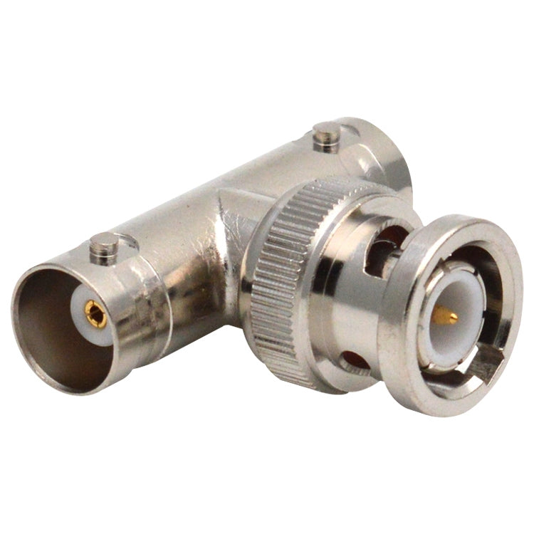 T-Type BNC Plug To 2 BNC Jack Connector by buy2fix