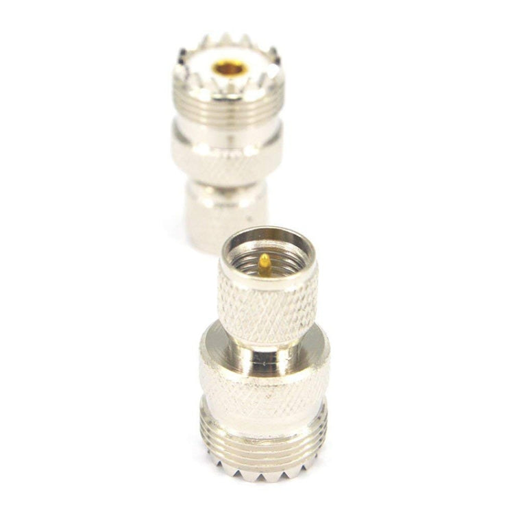 Mini UHF Male to UHF Female Connector RF Coaxial Adapter by buy2fix