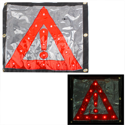 15LED Triangle Emergency Car Warning Safety Traffic Sign Red by buy2fix