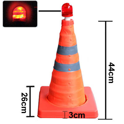 Lift Road Safety Road Cones with Warning Dome, Height: 44cm by buy2fix