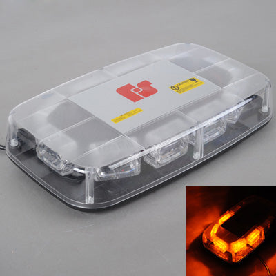 30W Warning Mini Light Bar Strobe Light with 10pcs 3-LED Bars, Yellow Light by buy2fix
