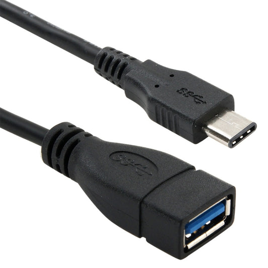 1m USB 3.1 Type C Male to USB 3.0 Type A Female OTG Data Cable, For Nokia N1 / Macbook 12(Black) by buy2fix