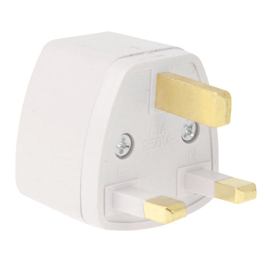 Travel Power Adapter Plug Adapter with UK Socket Plug(White) by buy2fix