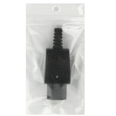 3 Prong Female AC Wall Universal Travel Power Socket Plug Adaptor(Black) by buy2fix