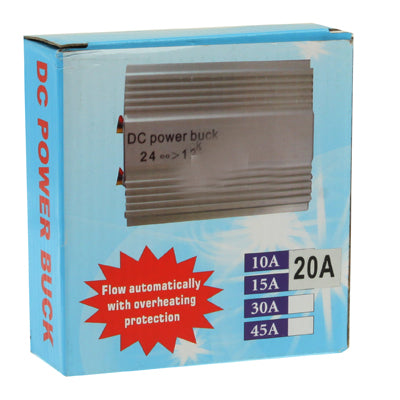 DC 24V to 12V Car Power Step-down Transformer, Rated Output Current: 20A by buy2fix