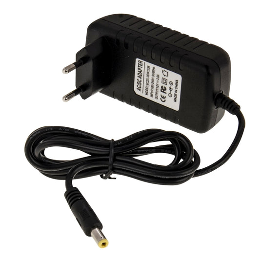 EU Plug AC 100-240V to DC 12V 3A Power Adapter, Tips: 5.5 x 2.1mm, Cable Length: about 1.2m(Black) by buy2fix
