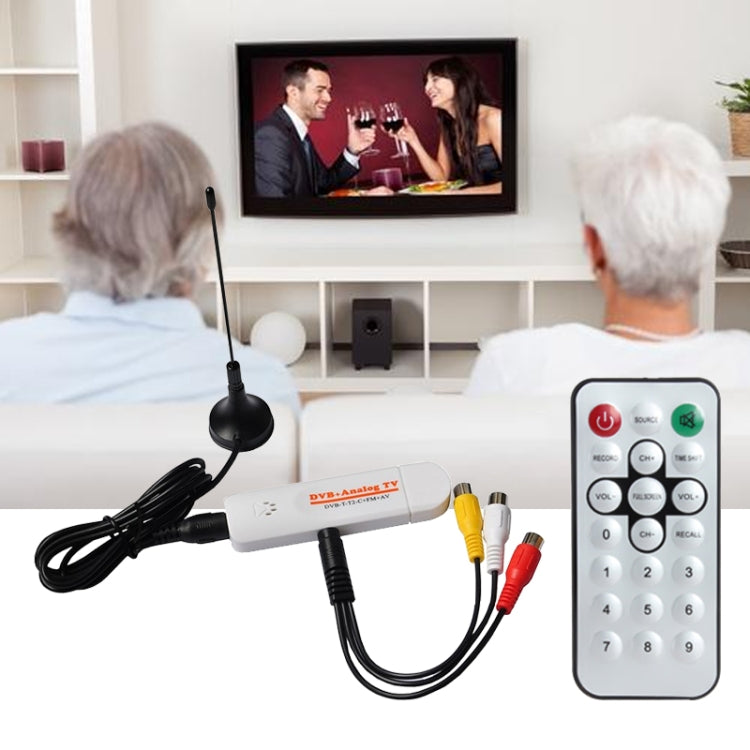USB Analog TV Stick, Watch Analog TV On Your PC, With AV IN, Suitable for Global by buy2fix