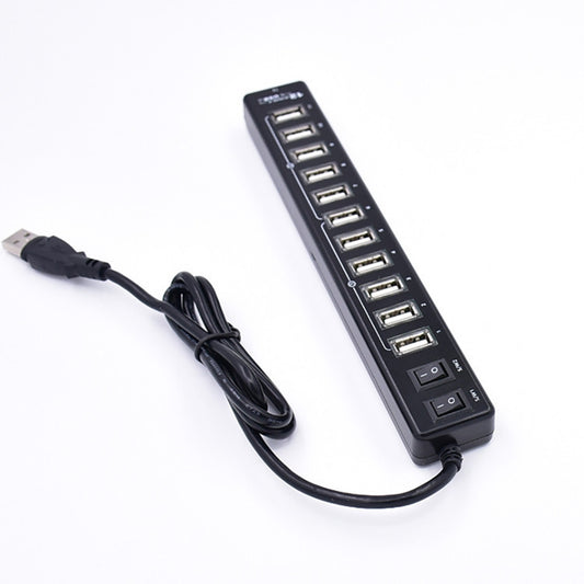 12-Port USB 2.0 HUB,Suitable for Notebook / Netbook(Black) by buy2fix