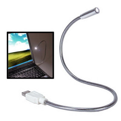 USB Flexible LED Light, Length: 27cm(Silver) by buy2fix