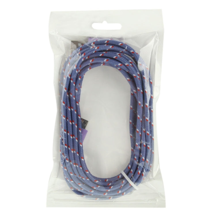 Nylon Netting Style Micro 5 Pin USB Data Transfer / Charge Cable, Length: 3m(Purple) by buy2fix
