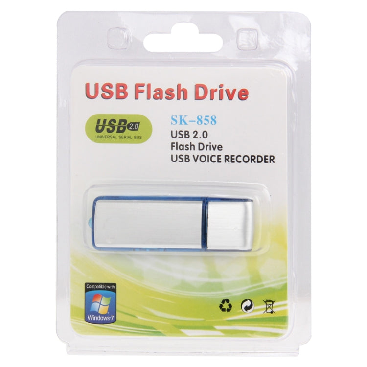USB Voice Recorder + 8GB USB Flash Disk(Blue) by buy2fix