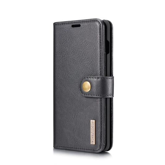 DG.MING Crazy Horse Texture Flip Detachable Magnetic Leather Case for Samsung Galaxy S10, with Holder & Card Slots & Wallet(Black) by DG.MING