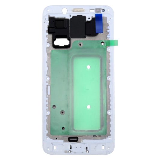 For Galaxy C8 Front Housing LCD Frame Bezel Plate(White) by buy2fix