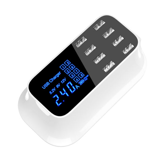 YC-CDA19A 8-port USB Multi-function 40W Intelligent Digital Display Fast Charging Dock, US Plug by buy2fix