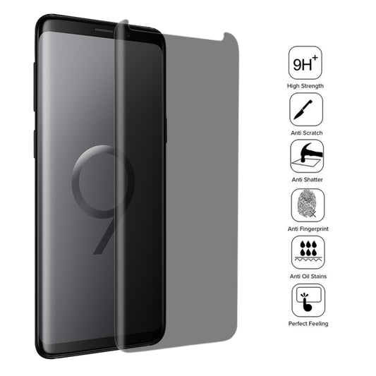For Galaxy S9+ 0.3mm 9H Surface Hardness 3D Privacy Anti-glare Tempered Glass Protective Film (Transparent) by buy2fix