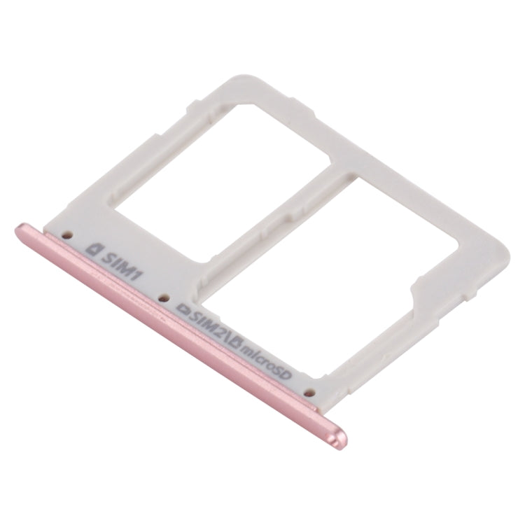 For Galaxy C7 Pro / C7010 & C5 Pro / C5010 SIM Card Tray + SIM / Micro SD Card Tray (Rose Gold) by buy2fix