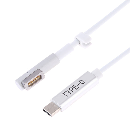 85W 5 Pin MagSafe 1 (L-Shaped) to USB-C / Type-C PD Charging Cable(White) by buy2fix