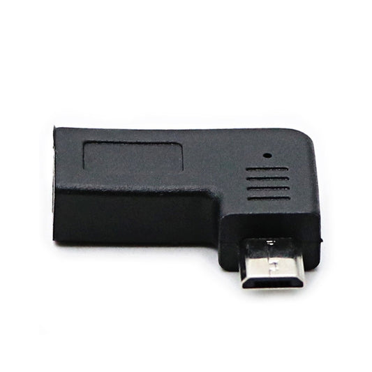 2 PCS USB-C / Type-C Female to Micro USB (Right / Left Angle) Male Elbow Adapter Converter by buy2fix