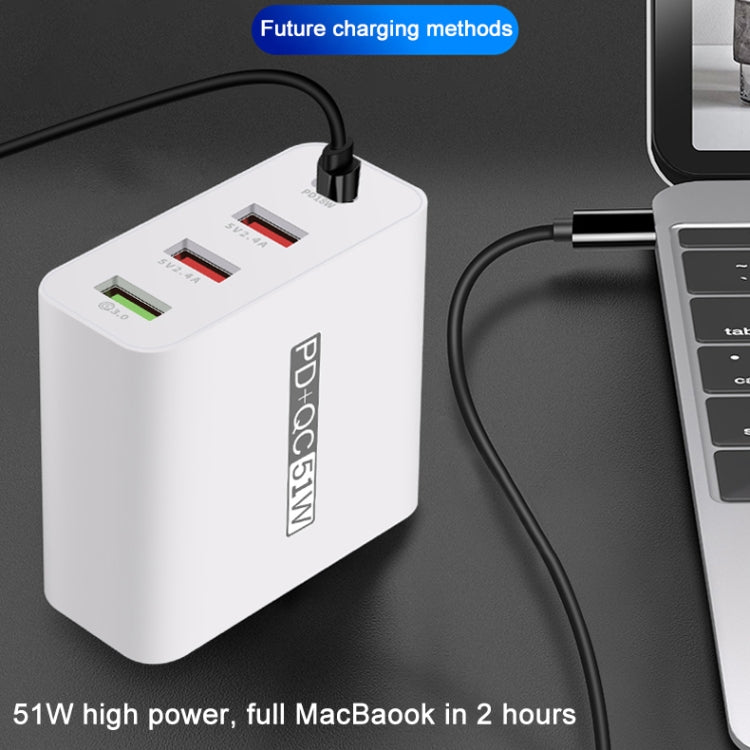 WLX-A6 4 Ports Quick Charging USB Travel Charger Power Adapter, AU Plug by buy2fix