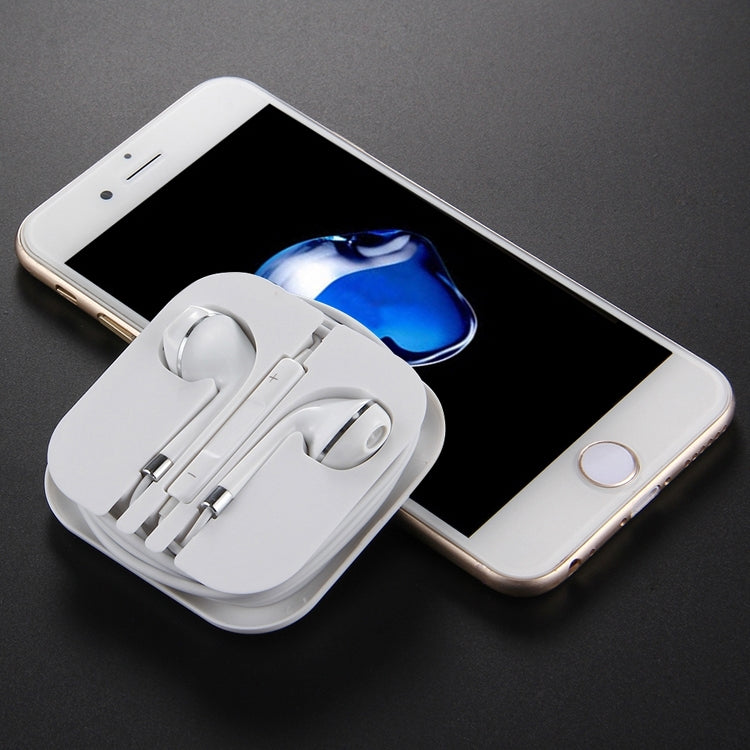 White Wire Body 3.5mm In-Ear Earphone with Line Control & Mic(Silver) by buy2fix
