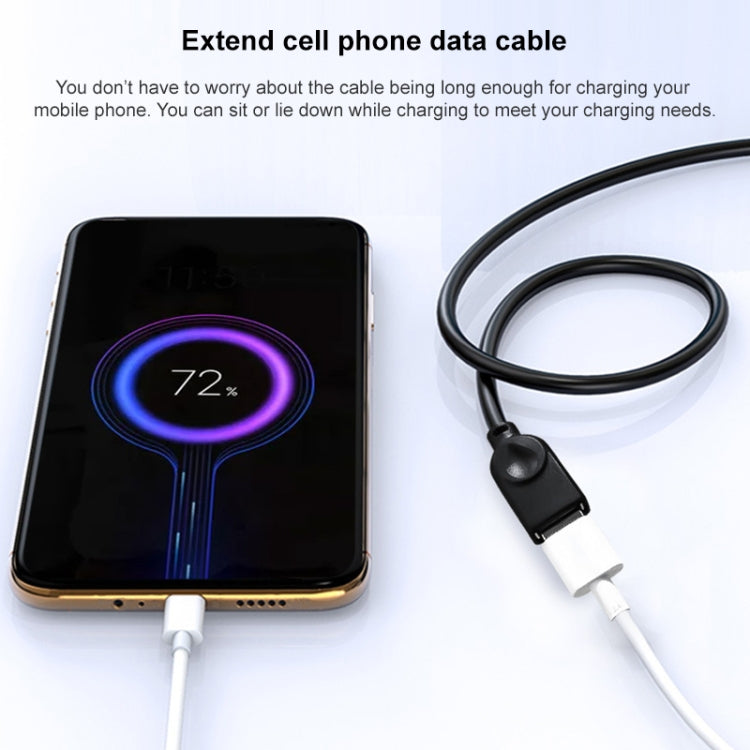 USB-C / Type-C Female to USB 2.0 Male Adapter Cable, Total Length: 33cm by buy2fix