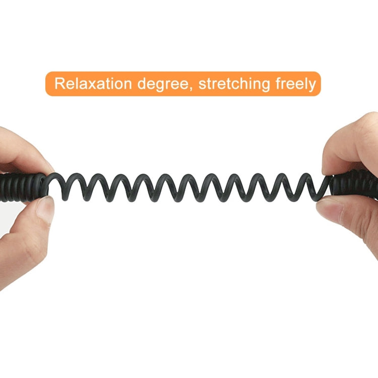 USB Male to USB Female Laptop Spring Charging Cable by buy2fix