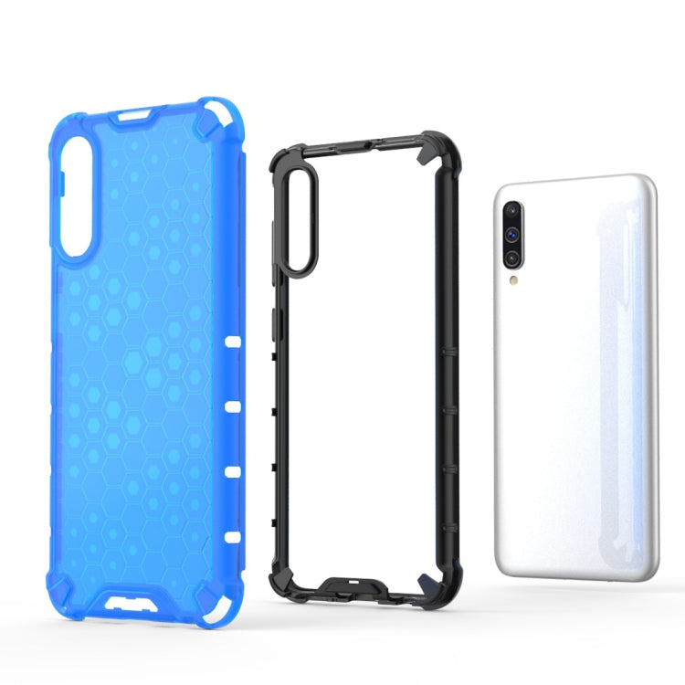 Shockproof Honeycomb PC + TPU Case for Galaxy A50 (Black) by buy2fix